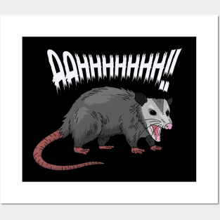 screaming possum Posters and Art